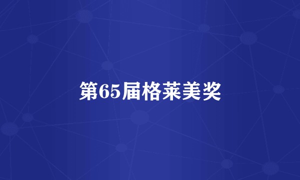 第65届格莱美奖