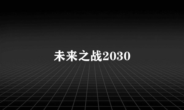 未来之战2030