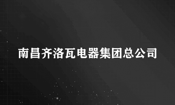 南昌齐洛瓦电器集团总公司