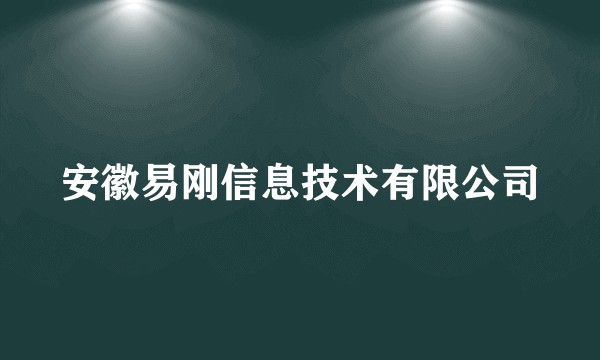 安徽易刚信息技术有限公司