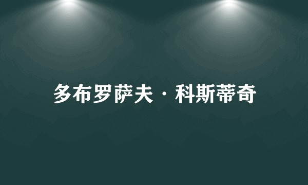 多布罗萨夫·科斯蒂奇