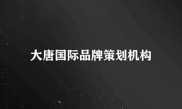 大唐国际品牌策划机构