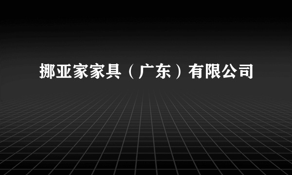 挪亚家家具（广东）有限公司