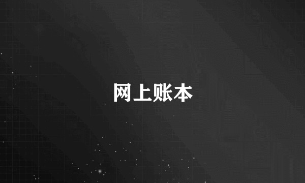 网上账本
