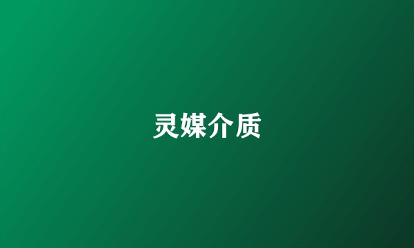 灵媒介质