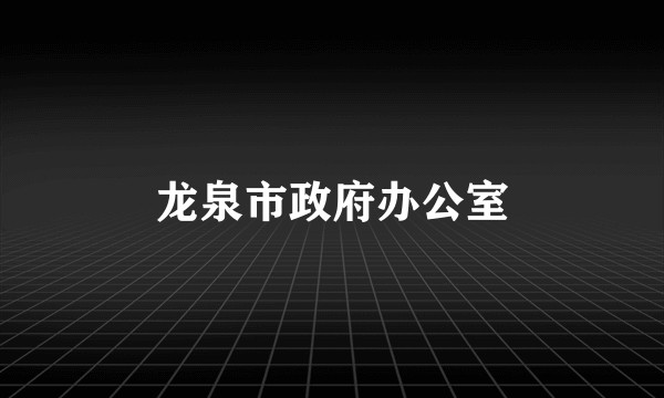 龙泉市政府办公室