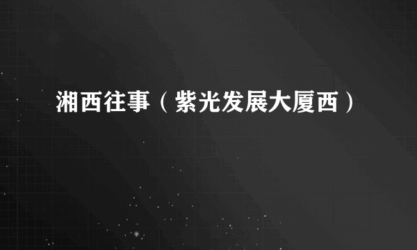 湘西往事（紫光发展大厦西）