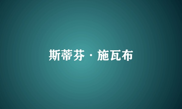 斯蒂芬·施瓦布