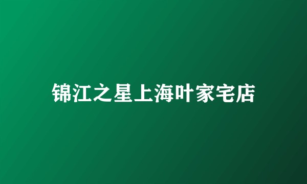 锦江之星上海叶家宅店