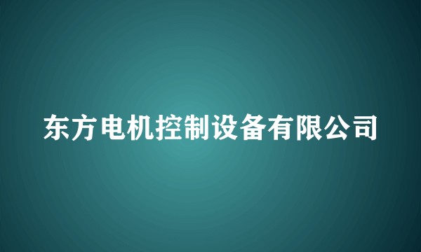 东方电机控制设备有限公司
