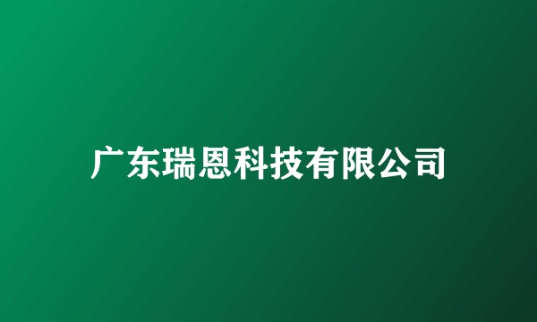 广东瑞恩科技有限公司