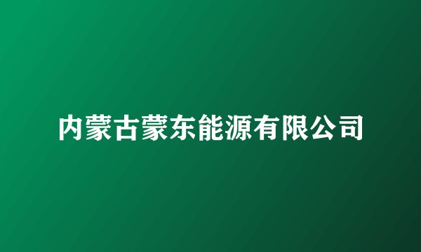 内蒙古蒙东能源有限公司