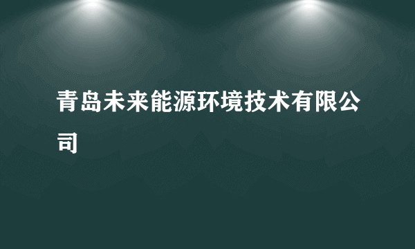 青岛未来能源环境技术有限公司