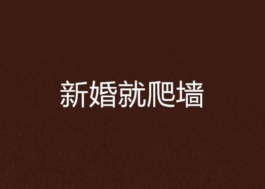 新婚就爬墙