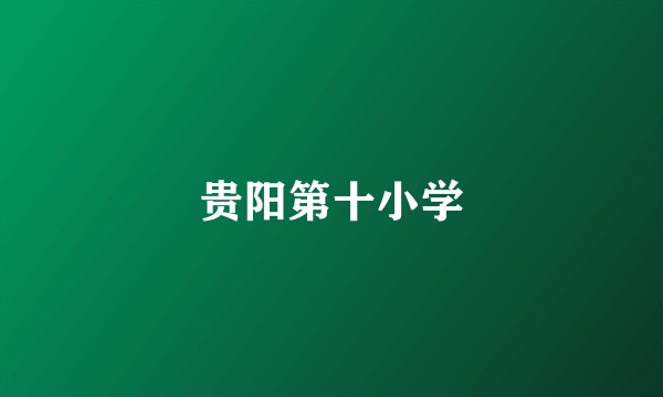 贵阳第十小学