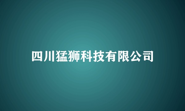 四川猛狮科技有限公司