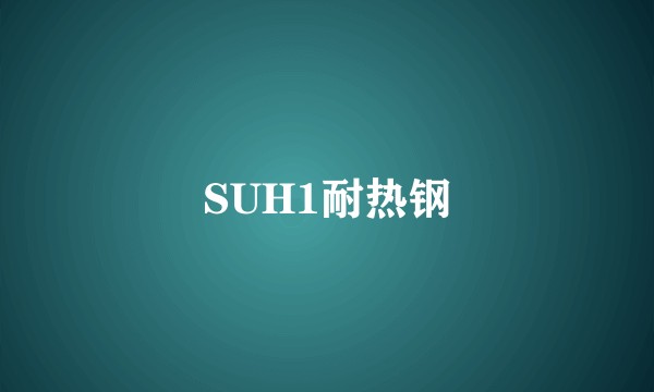 SUH1耐热钢