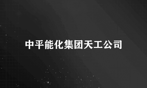 中平能化集团天工公司