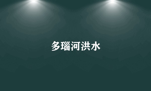 多瑙河洪水