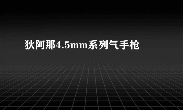 狄阿那4.5mm系列气手枪