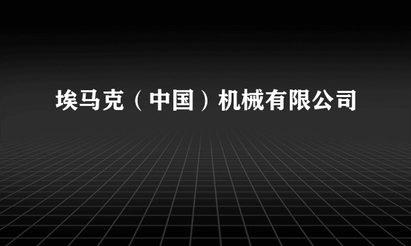 埃马克(中国)机械有限公司