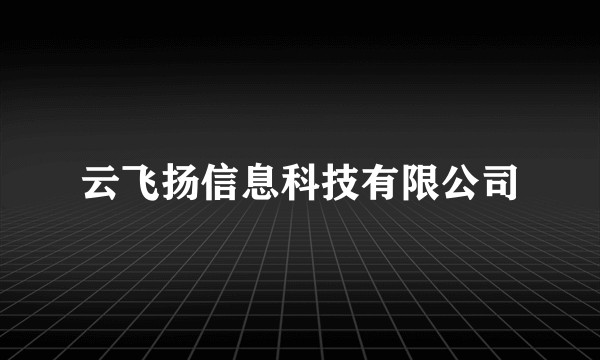 云飞扬信息科技有限公司