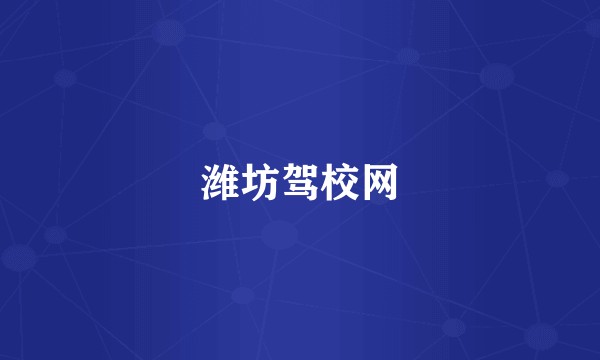 潍坊驾校网