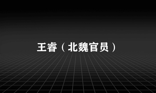 王睿(北魏官员)