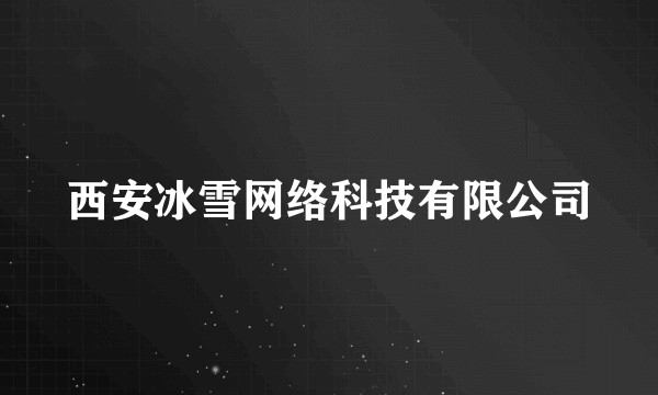 西安冰雪网络科技有限公司
