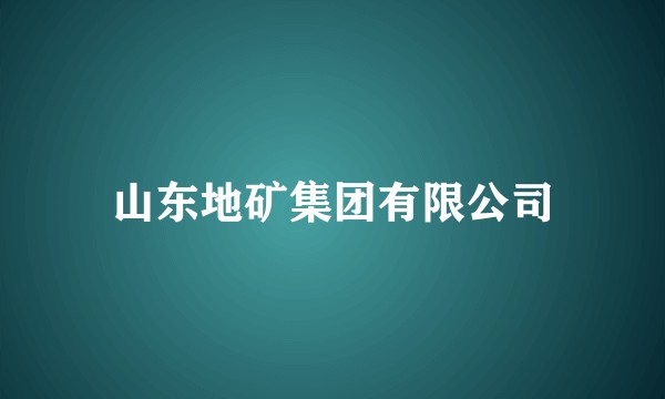 山东地矿集团有限公司
