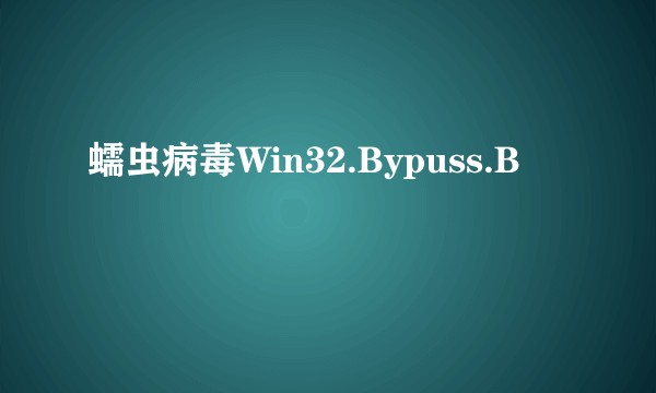 蠕虫病毒Win32.Bypuss.B