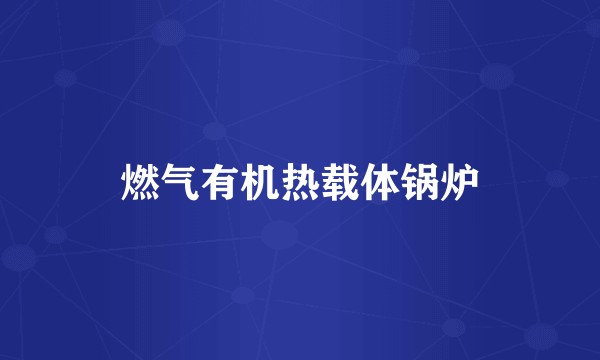 燃气有机热载体锅炉