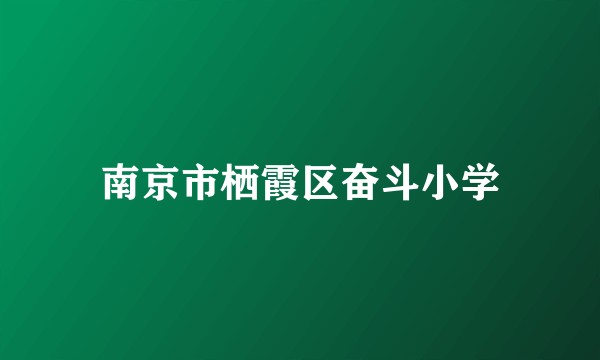 南京市栖霞区奋斗小学