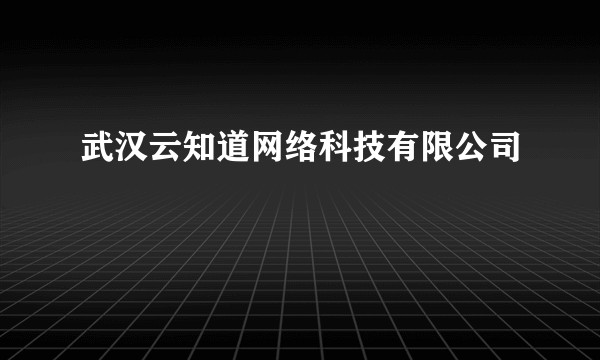 武汉云知道网络科技有限公司