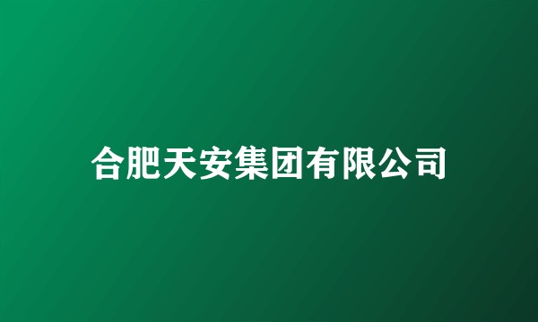 合肥天安集团有限公司