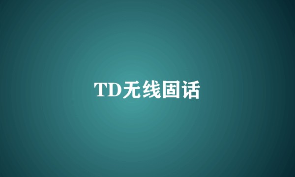 TD无线固话