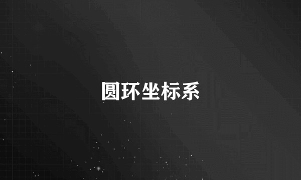 圆环坐标系