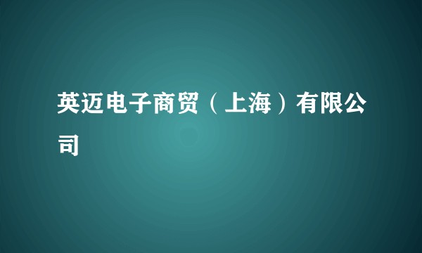 英迈电子商贸(上海)有限公司