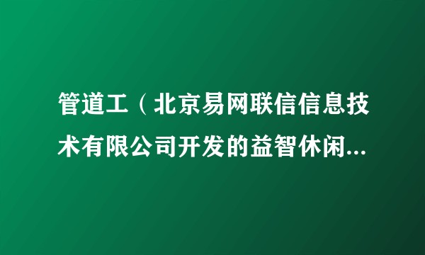管道工(北京易网联信信息技术有限公司开发的益智休闲类手游)