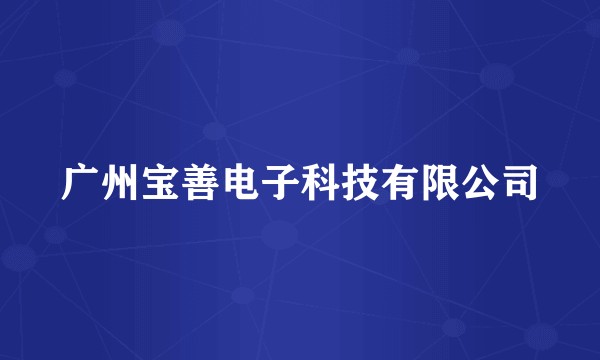 广州宝善电子科技有限公司