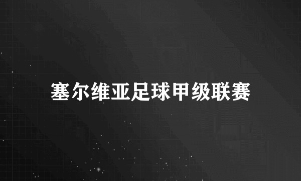 塞尔维亚足球甲级联赛