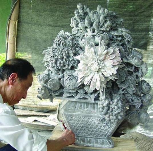 石雕(菊花石雕)