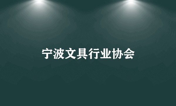 宁波文具行业协会