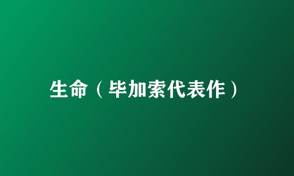 生命（毕加索代表作）