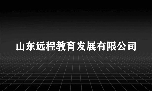 山东远程教育发展有限公司