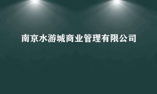 南京水游城商业管理有限公司