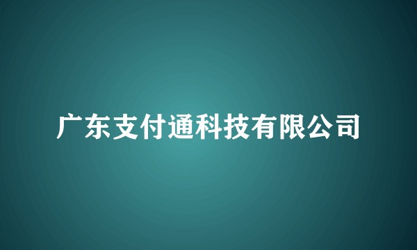 广东支付通科技有限公司