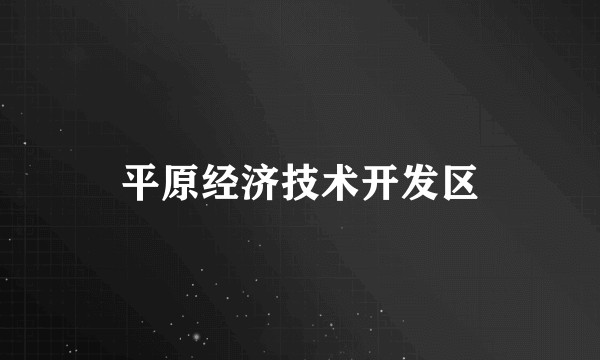 平原经济技术开发区