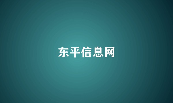 东平信息网