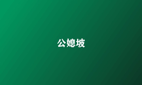 公媳坡